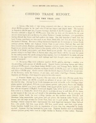 Chefoo trade report, for the year 1896