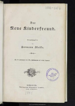 Der neue Kinderfreund