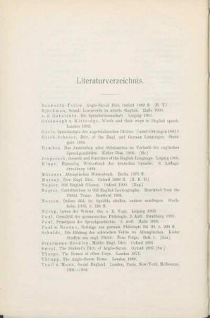 Literaturverzeichnis.
