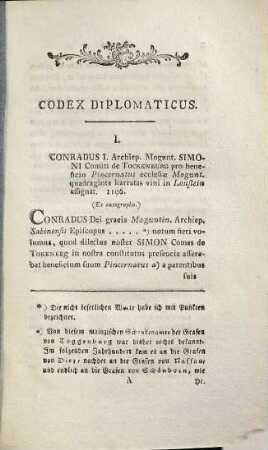 Codex diplomaticus exhibens chartas historiam medii aevi illustrantes