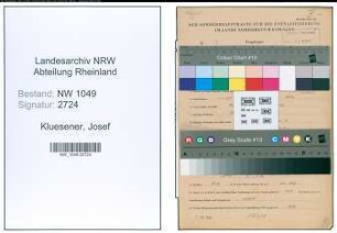 Entnazifizierung Josef Kluesener , geb. 03.05.1908 (Kraftfahrer)