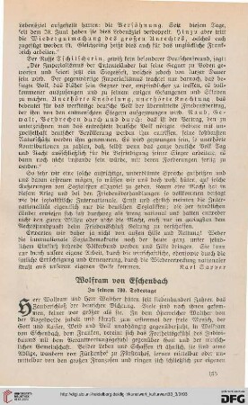 33: Wolfram von Eschenbach : zu seinem 700. Todestage