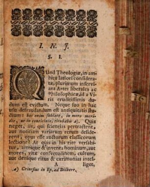 Diss. acad. de usu archaiologias Romanae in sacris