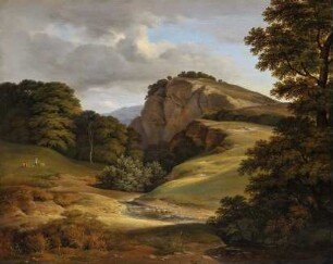 Landschaft mit Mädchen