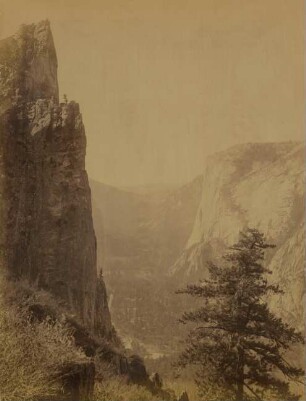 Yosemite Valley: profile of Sentinel Rock from Union Point (3270 feet above valley)