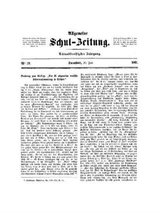Nachtrag zum Auffsatz: "Die zwölfte allgemeine deutsche Lehrerversammlung in Cöthen."