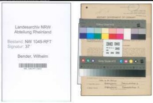 Entnazifizierung Wilhelm Bender , geb. 19.03.1906 (Versandleiter)