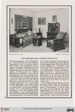 Jubiläumsfeier der "Wiener Werkstätte"