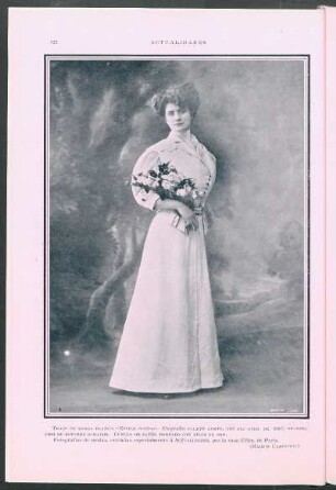 Traje de sarga blanca