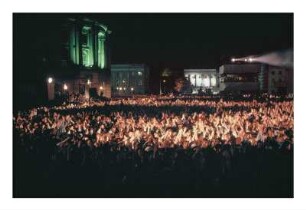 Rockkonzert auf dem August-Bebel-Platz beim Pfingsttreffen der FDJ