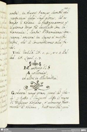 Martirio di Sant' Apollonia, ed altri in Alessandria.