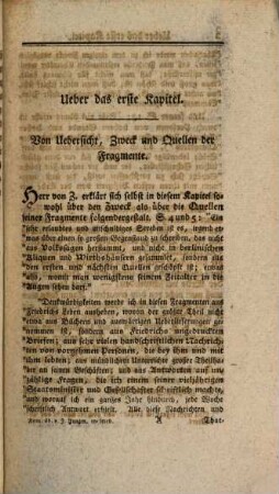Freymüthige Anmerkungen über des Herrn Ritters von Zimmermann Fragmente über Friedrich den Großen, 1. (1791). - VI, 382 S.