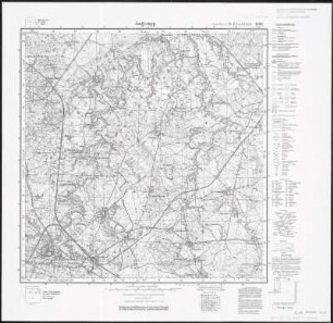 Meßtischblatt 1598 : Angerapp, 1938 : Angerapp. - Hrsg. 1924, einzelne Nachtr. 1927, redakt. Änd. - 1:25000. - [Berlin]: Reichsamt für Landesaufnahme, 1938. - 1 Kt.