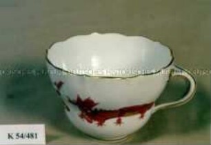 Tasse, Dekor Roter Drache