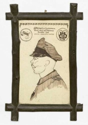 Karikatur des Albert Lindemann