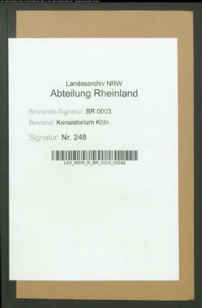 Schuldiener. Pedell- und Pförtnerstelle am Gymnasium in Bonn