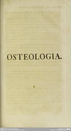 Osteologia