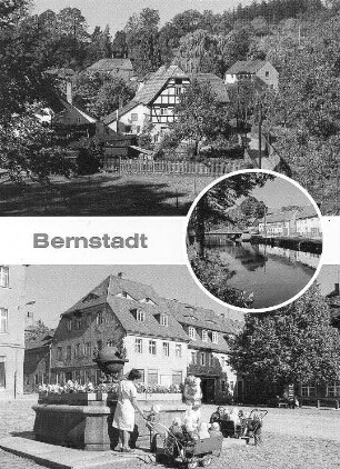Bernstadt auf dem Eigen. Ortsansichten, Ansichtskarte, color