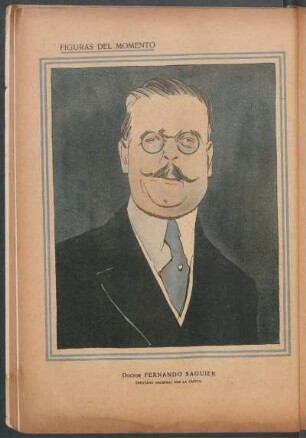 Doctor Fernando Saguier, diputado nacional por la capital - [Retrato] : Figuras del momento