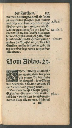 Vom Ablas. 23.