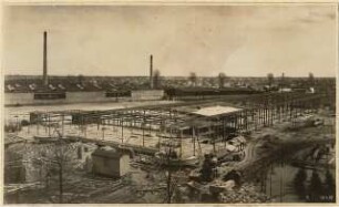 Maschinenfabrik Lindner, Berlin-Wittenau: Blick auf die Baustelle