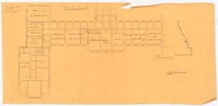 Königliches Lehrerseminar, Hilchenbach: 2. Entwurf: Grundriss 1. OG
