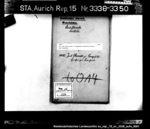 Die dem Jacob Arends in Langefeld erteilte Erlaubnis zum Kramhandel
