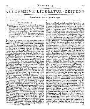 Astronomisches Jahrbuch nebst einer Sammlung der neuesten in die astronomischen Wissenschaften einschlagenden Abhandlungen, Beobachtungen und Nachrichten. Für das Jahr 1798. Hrsg. v. J. E. Bode. Berlin: Lange 1795