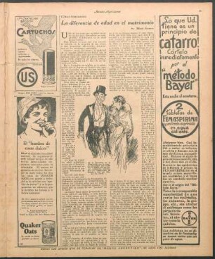La diferencia de edad en el matrimonio : Temas femeninos
