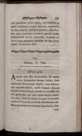 VI. Chorea S. Viti.