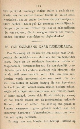 23. Van Samarang naar Djokjokarta