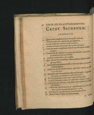 Caput Secundum. De Clausulis Conventionalibus, Legalibus, Magi & c.