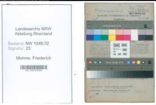Entnazifizierung Friederich Mohme , geb. 01.06.1907 (Beamter)
