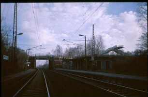 Bergholz unterer Bahnsteig Brücke Berliner Außenring