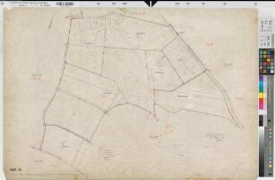 Liesborn (Wadersloh), Flurbereinigung Liesborn, Bl.36 Zuteilungskarte Flur 36