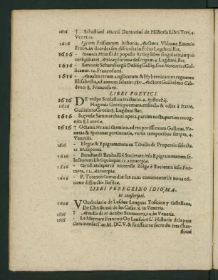 Libri Peregrino Idiomate conscripti.