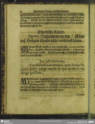 Türckische Käyser