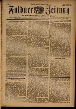 Ausgabe vom Freitag, den 12. Februar 1897.