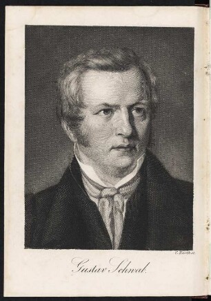 Gustav Schwab : Gustav Schwab (Gustav Benjamin Schwab 1792- 1850). Kupferstich. Frontispiz. aus: Deutscher Musenalmanach : für d. Jahr 1835. Dresden: SLUB 30.8.4194-6.1835