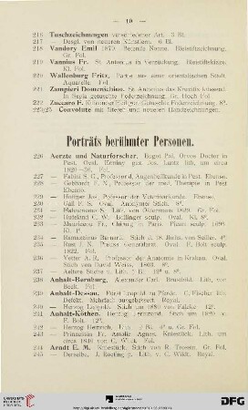 Porträts berühmter Personen (Nr. 226-925)