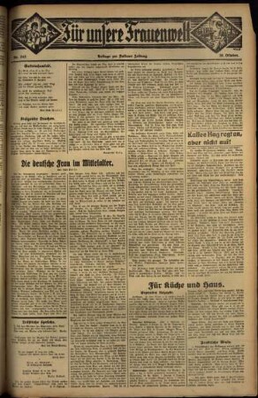 Zweite Ausgabe vom Donnerstag, den 20. Oktober 1932.
