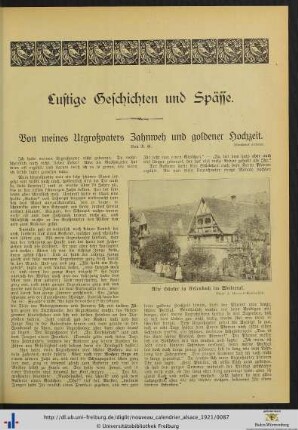 Von meines Urgroßvaters Zahnweh und goldener Hochzeit.
