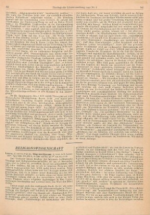 341-346 [Rezension] Leeuw, Gerardus van der, Wegen en Grenzen