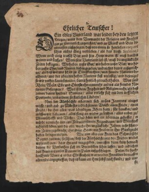 Ehrlicher Teutscher!