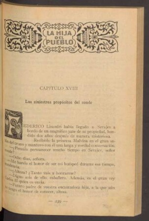 Capítulo XVIII - Los siniestros propósitos del conde