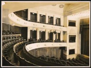Theaterbau des Komödienhauses, Berlin: Ansicht Zuschauerraum und Proszenium
