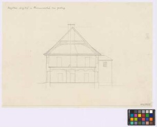 Hermannswaldau ([Landkreis Goldberg] Kreis Goldberg): Berghof. Haupthaus (Querschnitt)
