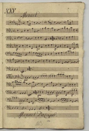 25. Stamitz, Johann, Sinfonie, Es-Dur <3. Menuett>