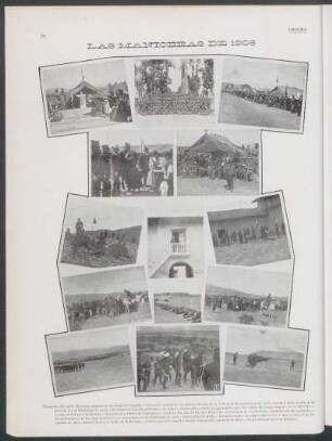 [Fotografía de] Las maniobras de 1906