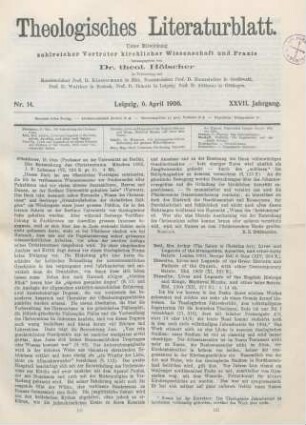 162-164 [Rezension] Bell, Arthur, Lives and Legends of the Evangelists, Apostles, and other early Saints